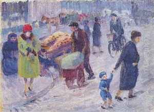Paris, Le Gamin En Bleu by Louis Hayet