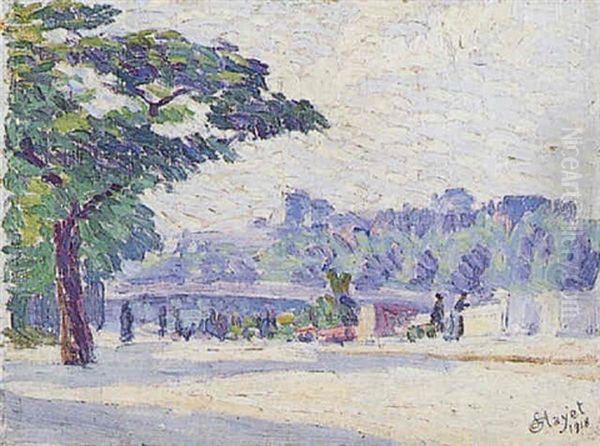 Paris, Quai De La Seine En Ete - view 1