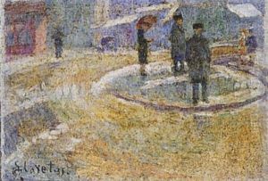 Scene De Rue En Hiver Scene De Rue En Hiver