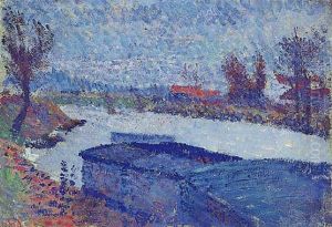 Les Peniches, Harmonies Bleue by Louis Hayet
