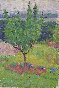 Arbres Au Printemps by Louis Hayet