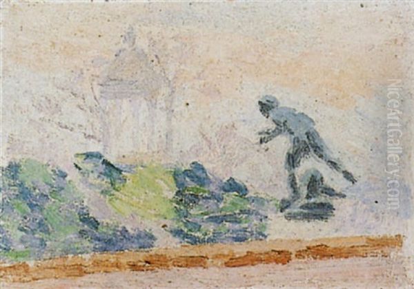 Paris, Le Parc Monceau, Effet De Brume - view 1