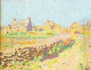L'entree Du Village by Louis Hayet