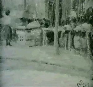 Au Marche, Vers 1920-1930 by Louis Hayet