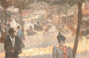 La Petite Place by Louis Hayet