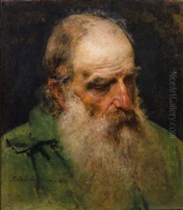 Head Of A Man Looking Down by Francesco Hayez