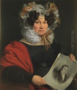 Portrait Von Elisabetha Bassi Charle by Francesco Hayez