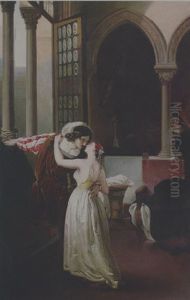 The Last Farewell Of Juliet To Romeo by Francesco Hayez