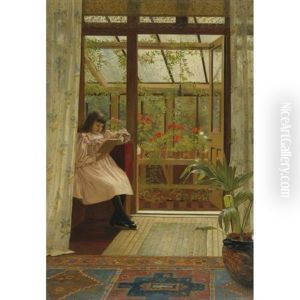 A Cozy Corner by Edith Hayllar