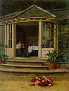 Tea In The Conservatory by Edith Hayllar