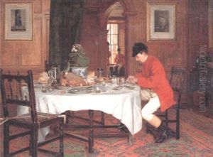 The Hunt Breakfast by Edith Hayllar
