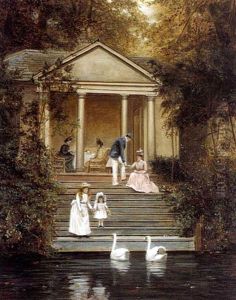 Feeding The Swans by Edith Hayllar