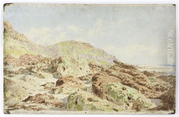 Study Of Rocks On The Shore, 'equiher', France - view 1