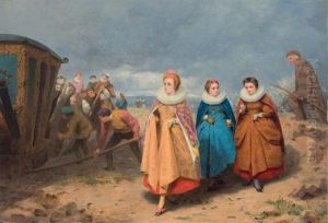 The Queen Highway In The Sixteen Century by James Hayllar