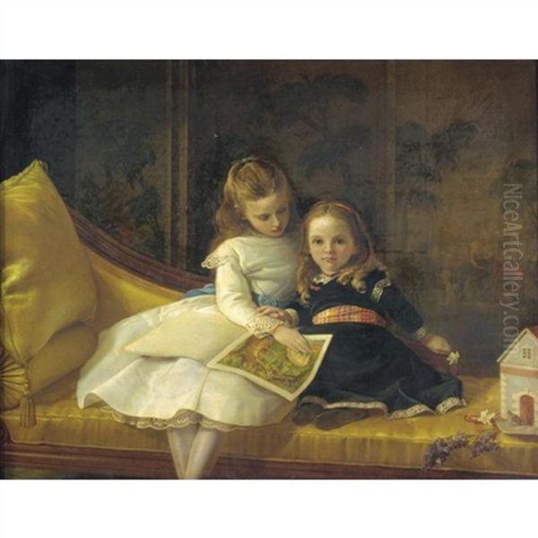 Portrait Of The Coleridge Daughters, Audrey Jane And Phyllis - view 1