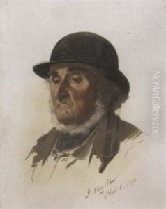 Study Of An Elderly Man In A Bowler Hat