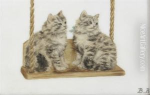 Two Cats On A Swing