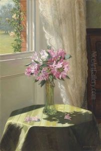 Rhododendrons By A Window by Jessica Hayllar