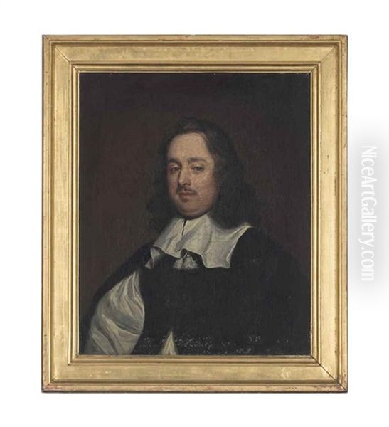 Portrait Of Charles, Rector Of Uffington, Bust-length, In A Black Slashed Coat And Lawn Collar - view 1