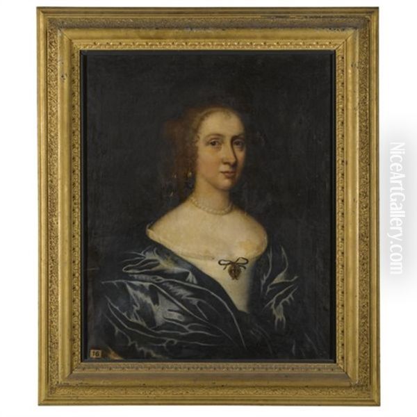 Portrait Of A Lady, Possibly Margaret Waller, Wife Of Sir William Courtenay, 1st Bt. (1628-1702) - view 1