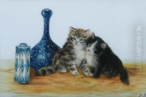 Two Kittens by Bessie, Betsie Bamber
