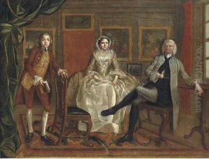 Portrait Of A Family In An Interior Portrait Of A Family In An Interior