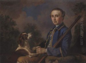 Portrait Of Sir Henry Paulet St. John, Bt., Seated In A Landscape With His Gun And Spaniel