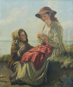 Girl With Daisy Chain by John Haynes-Williams