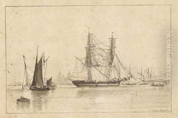 Segelschiffe Im Hafen. - view 1
