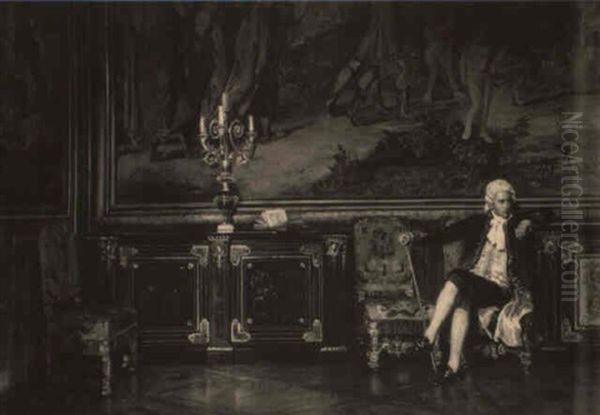 Waiting For An Audience With Louis Xvi In.. Salon Tapisseries, Fontainebleau - view 1