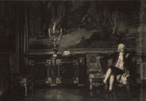 Waiting For An Audience With Louis Xvi In.. Salon Tapisseries, Fontainebleau