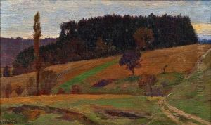 Herbstlandschaft by Gustav Bamberger