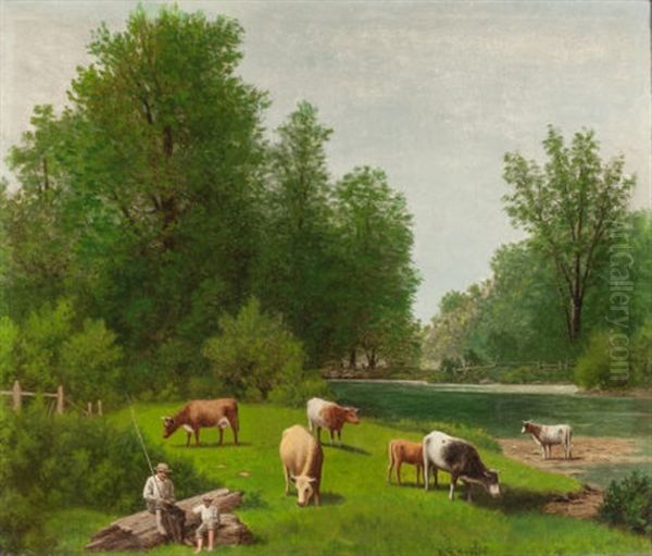 Cows Grazing - view 1