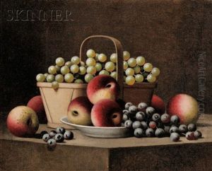 Still Life With Peaches And Grapes
