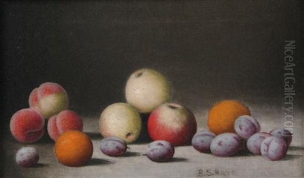 Still Life Of Peaches, Apples, Oranges, And Plums - view 1