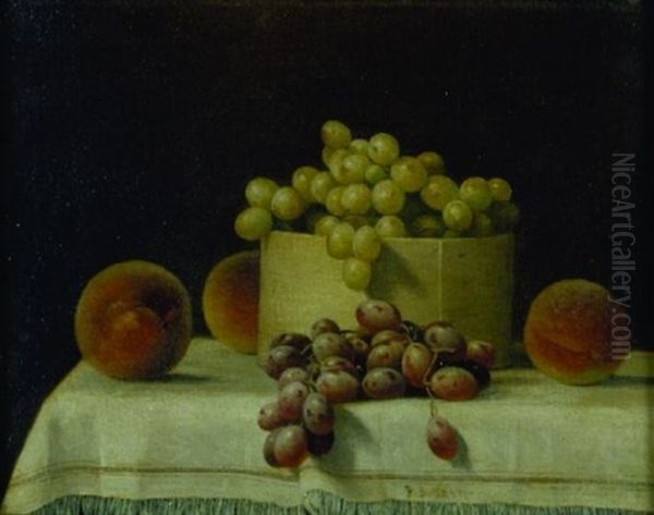 Still Life With Grapes And Peaches In A Shaker Box - view 1