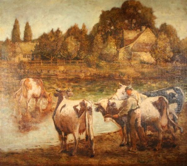 New England Farm With Cows - view 1