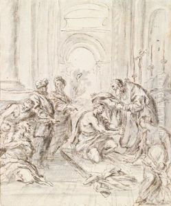 Saint Francis Taking Off His Clothes In Front Of The Bishop Of Assisi And Renouncing His Paternal Inheritance Saint Francis Taking Off His Clothes In Front Of The Bishop Of Assisi And Renouncing His Paternal Inheritance