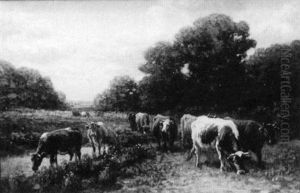 Cows By The River by George Arthur Hays