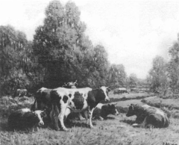 Cows At The River - view 1