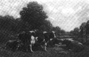 Cows Grazing by George Arthur Hays