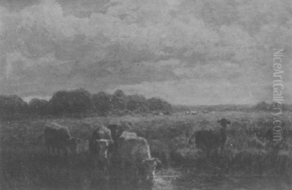 Cows At The River - view 1