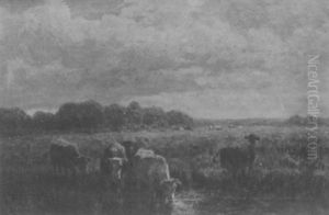 Cows At The River by George Arthur Hays