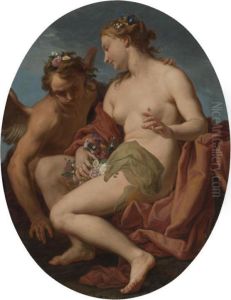 Flora And Zephyr by Nicolo Bambini