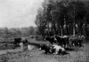 Cattle Beside The Stream Cattle Beside The Stream