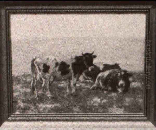 Cows In The Woods, Autumn - view 1
