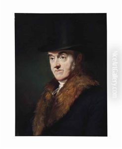 Portrait Of Samuel Rogers, Bust-length, In A Black Overcoat With A Fur Collar And A Top Hat