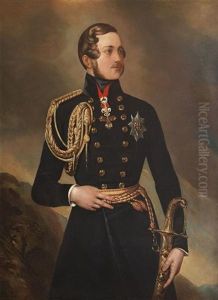 Portrait Of His Royal Highness Prince Albert (after Franz Xaver Winterhalter) by George Hayter