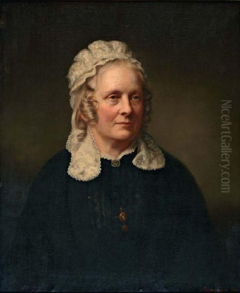 Portret Van Een Dame Met Kanten Mutsje - view 1