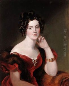 Portrait Of Lady Elizabeth Harcourt by George Hayter